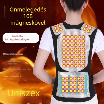 Önmelegedő váll-vest hátsó támaszával és 108 mágneses korrekciós pánttal