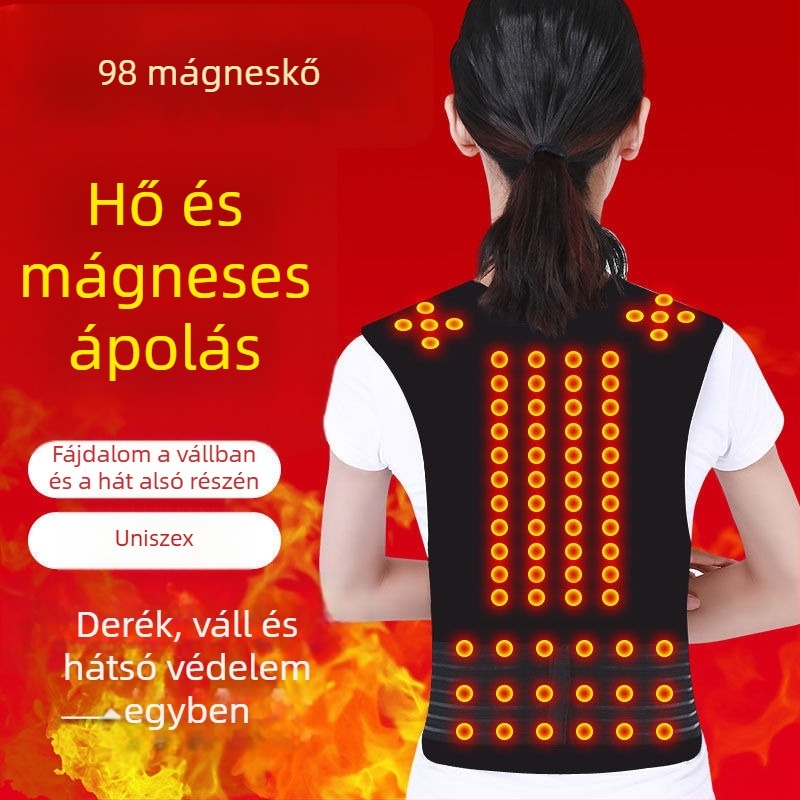 Önmelegedő váll-vest hátsó támaszával és 108 mágneses korrekciós pánttal