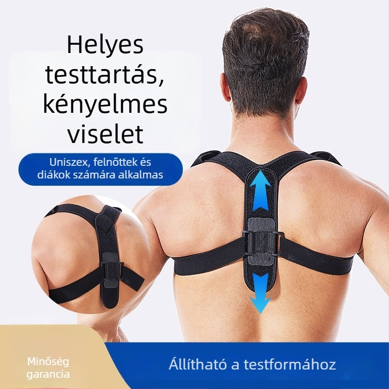 Testtartás-korrekor – lélegző OK Fabric anyag, állítható, felnőtteknek, szabadban