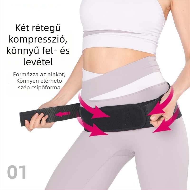 Medence összenyomó öv, lélegző, rugalmas nőknek, felnőtteknek; anyag: neoprén, halaszalag; doboz 100 darab; alkalmas futáshoz, egészségügyi masszázshoz, fitneszhez