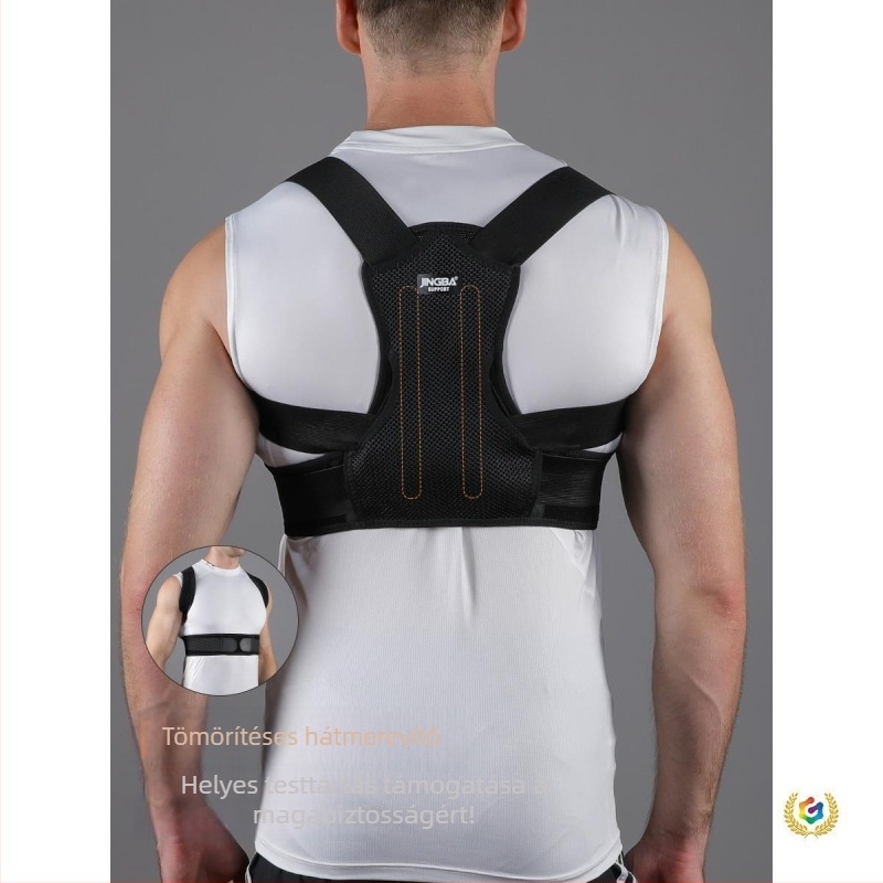 Testtartásjavító öv – hátsó támasz, nylon, univerzális viselet, masszázs, futás és edzés
