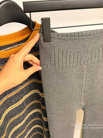 Őszi-téli vastag leggings mikro-kompresszióval, 95% pamut + spandex 30% alatt, egyszínű