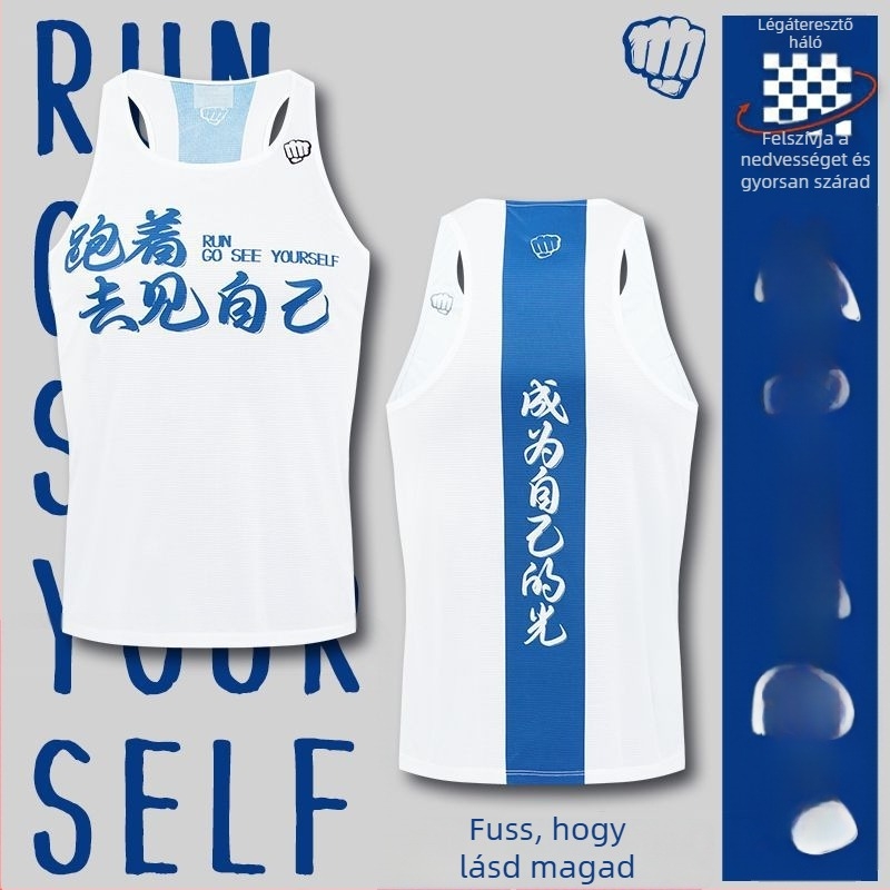 Uniszex felnőtt sportmellény, lélegző poliészter