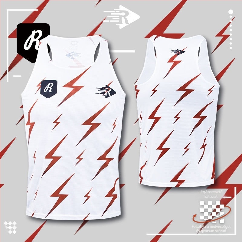 Uniszex felnőtt sportmellény, lélegző poliészter