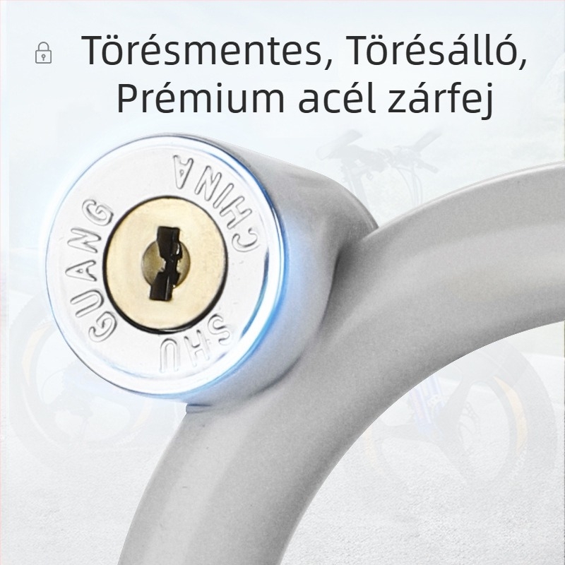 Three Axe kerékpárzár, rozsdamentes acél, antifurt kör alakú zár, modell 01, 300 g