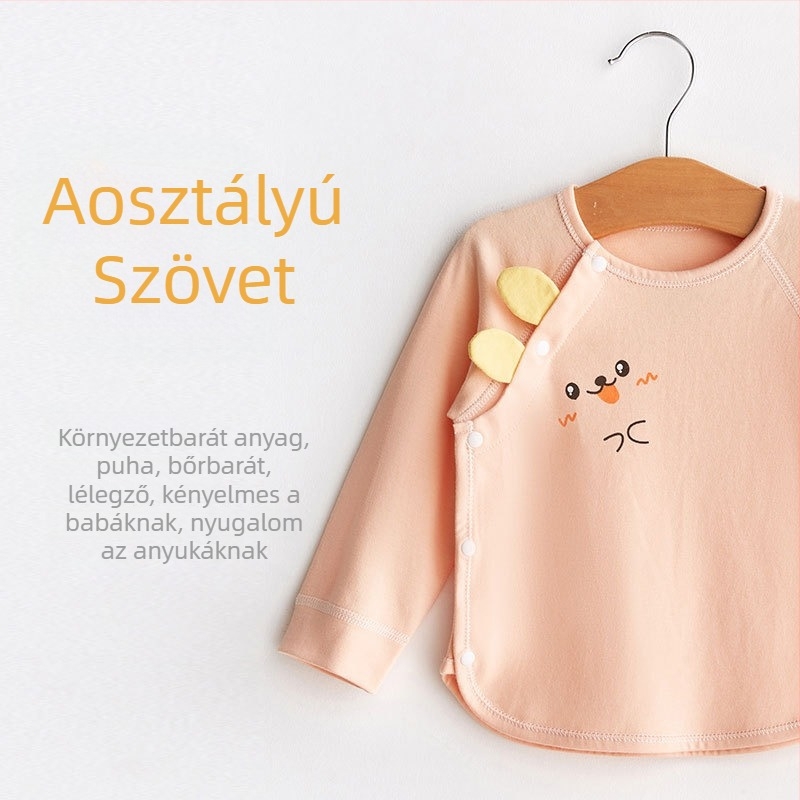 Pamut alapréteg felső 1–3 éveseknek, uniszex, tavasz–ősz–tél