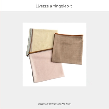Yingqiao sál pamut-gyapjú keverékből, egyszerű szövésű, hőfunkció, téli viselet, eredeti dizájn