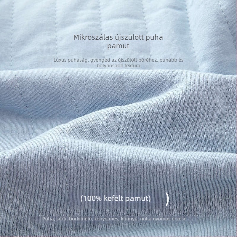 Baba tömött pamut termo felső, kerek nyakú belső réteg, 100% pamut, 1–3 éveseknek, téli viselet