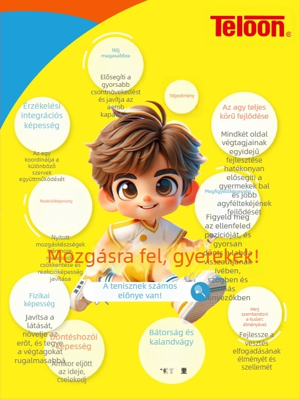 Tianlong gyerekeknek szánt tenisütő kezdőknek – előfeszített, alumíniumötvözet váz, nylon húrok