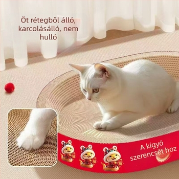 Macska kaparó deszka hullámkartonból – Fu Meow márka, Lovable Wind stílus, csomagolás 1 db.