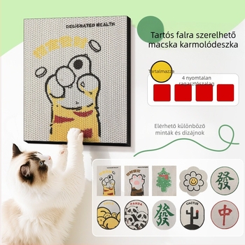 Falra szerelhető macska karmoló deszka — vastagodott, karcolás- és kopásálló, akril