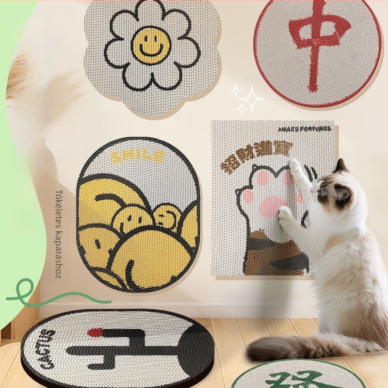 Falra szerelhető macska karmoló deszka — vastagodott, karcolás- és kopásálló, akril