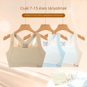 Lányok fejlesztő alsónemű – első szakaszú melltartó, 8–12 éveseknek, nylon/spandex 80/20, minden szezonra