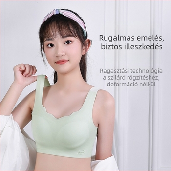 Jégselyem seamless gyerekeknek melltartó, légáteresztő, fix kosaras