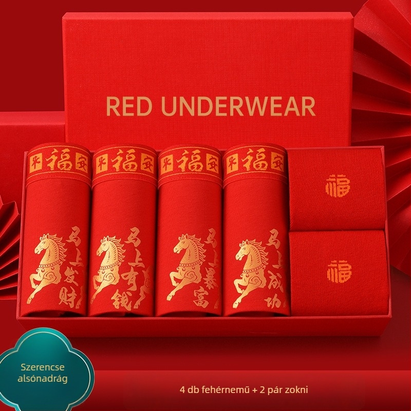 Férfi pamut boxer brief, középmagas derék, lélegző és antibakteriális, 40s pamut, minta: egyszínű vagy geometriai