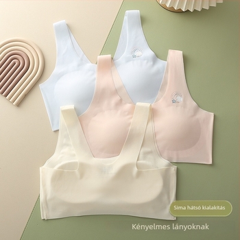 Varrás nélküli nyári melltartó lányoknak, könnyű, 12–15 éveseknek, 1/2 kosár, nylon