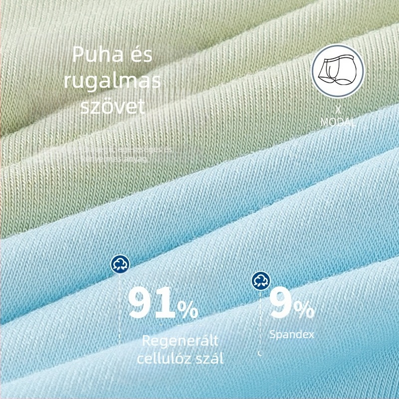 Fiúknak készült Modal boxeralsó, 91% regenerált cellulózszál, 8 éves vagy idősebb gyermekeknek, 2025 tavasz