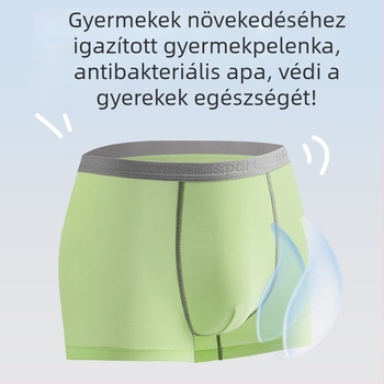 Fiúknak való Lyocell alsónadrág, középmagas derék, 3–8 éveseknek, Lyocell 66.1%