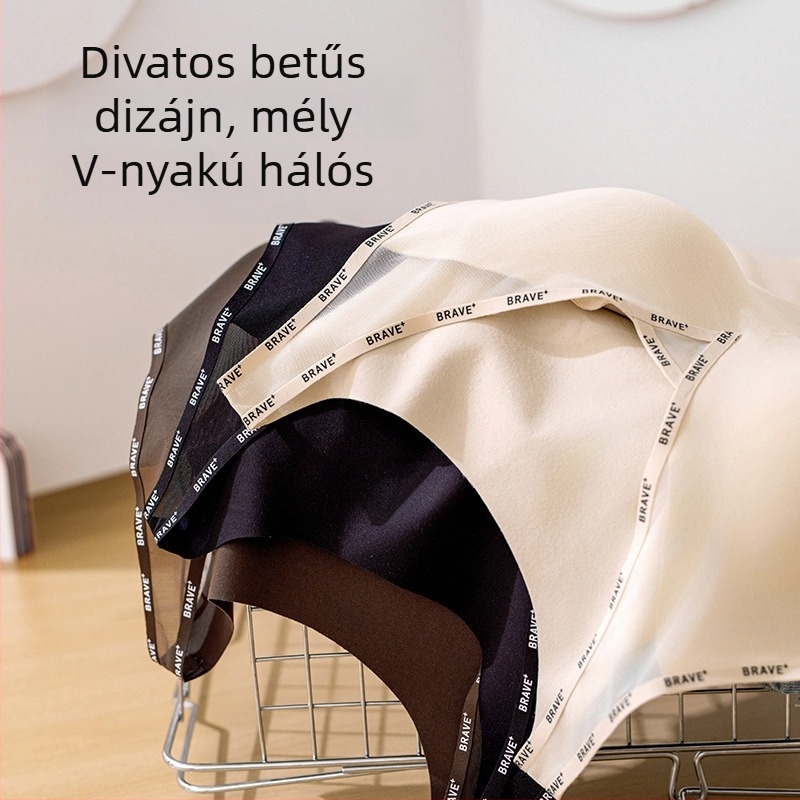Mulberry selyem termos mellény nőknek beépített kosarakkal és melltartó párnákkal, hálós mély V kivágással