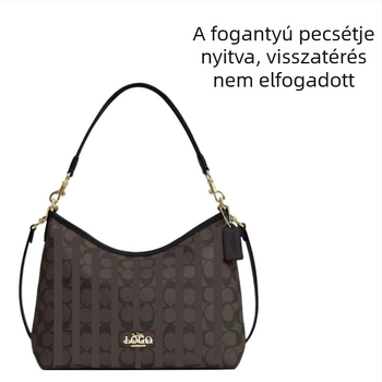 Táska városi egyszerű stílusban, PVC anyag, dumpling-formájú, cipzáras nyitás, dupla vállpánt