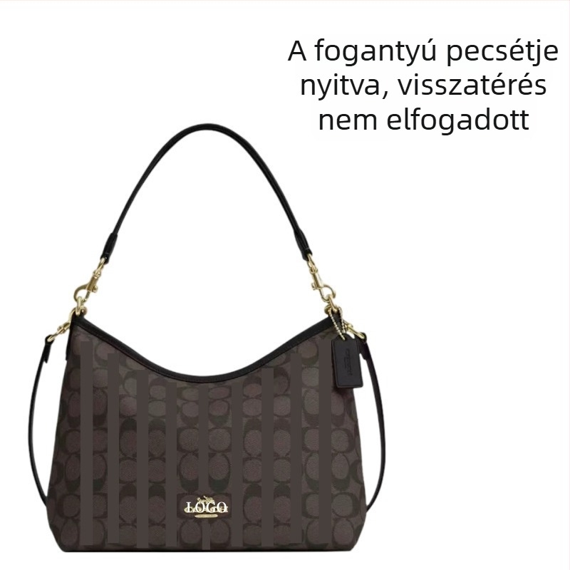 Táska városi egyszerű stílusban, PVC anyag, dumpling-formájú, cipzáras nyitás, dupla vállpánt