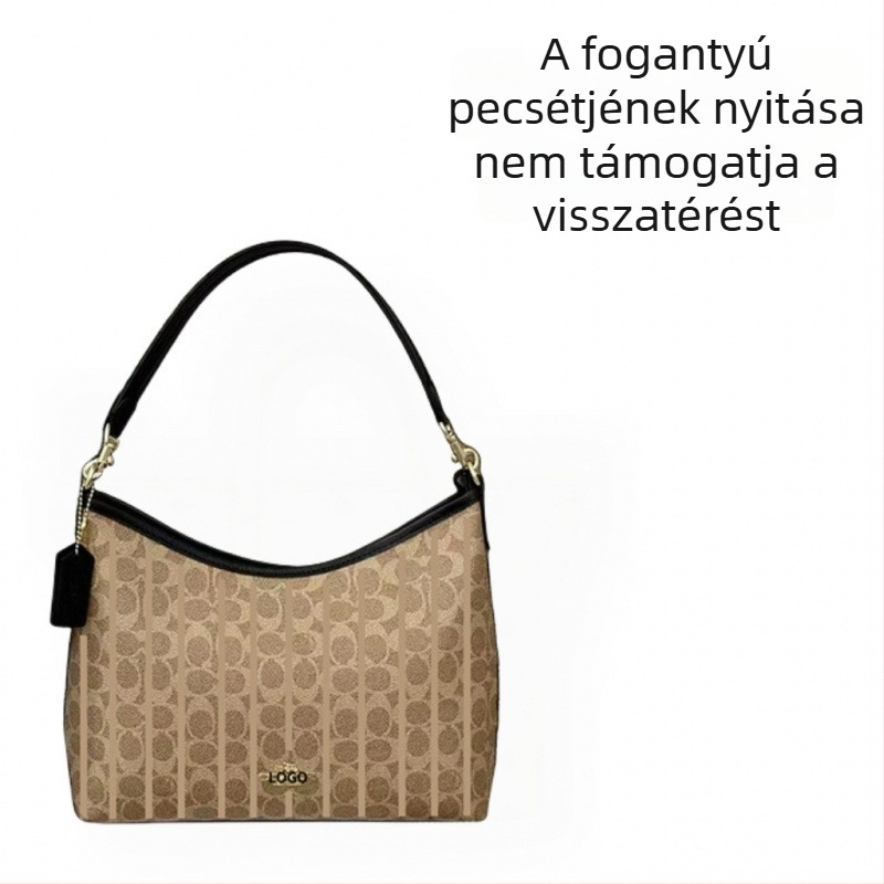 Táska városi egyszerű stílusban, PVC anyag, dumpling-formájú, cipzáras nyitás, dupla vállpánt