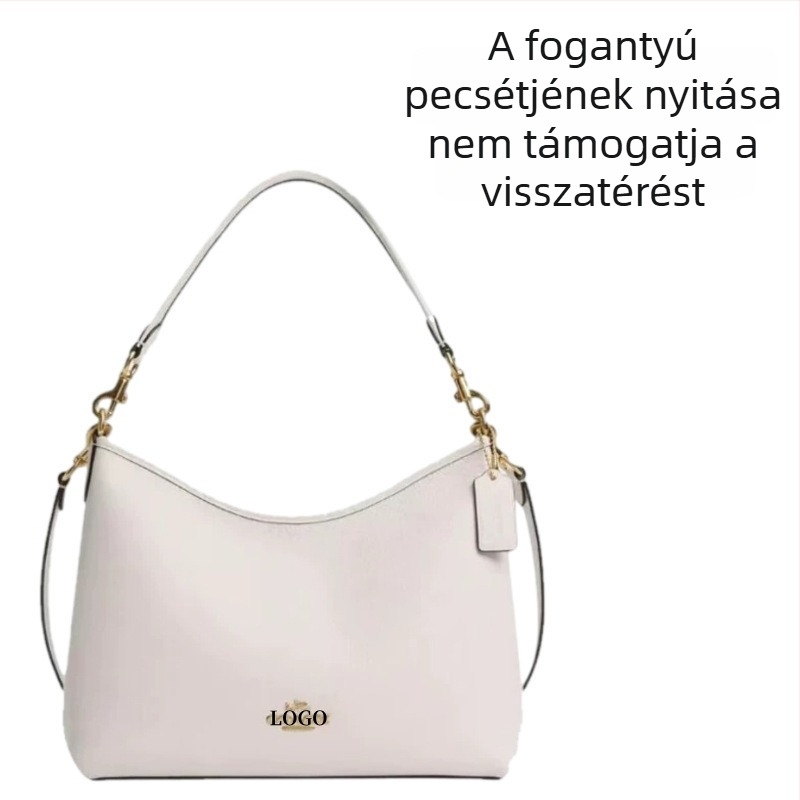 Táska városi egyszerű stílusban, PVC anyag, dumpling-formájú, cipzáras nyitás, dupla vállpánt