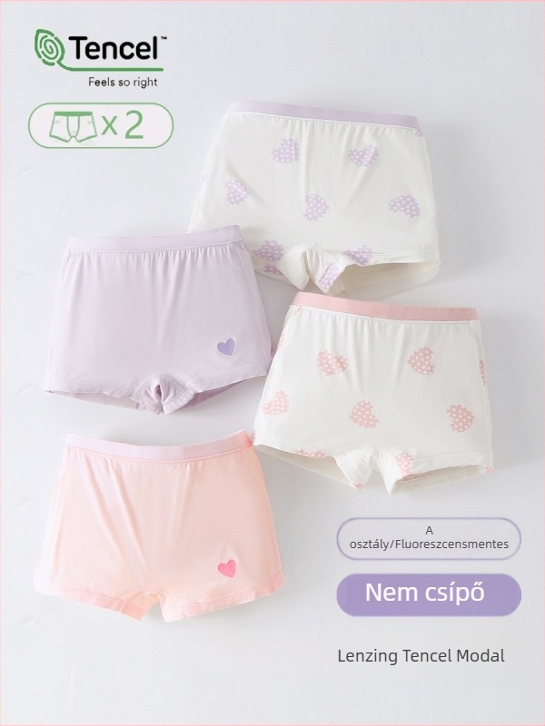 Modal gyerekeknek készült lány boxer alsó, osztály A, könnyű nyári modell