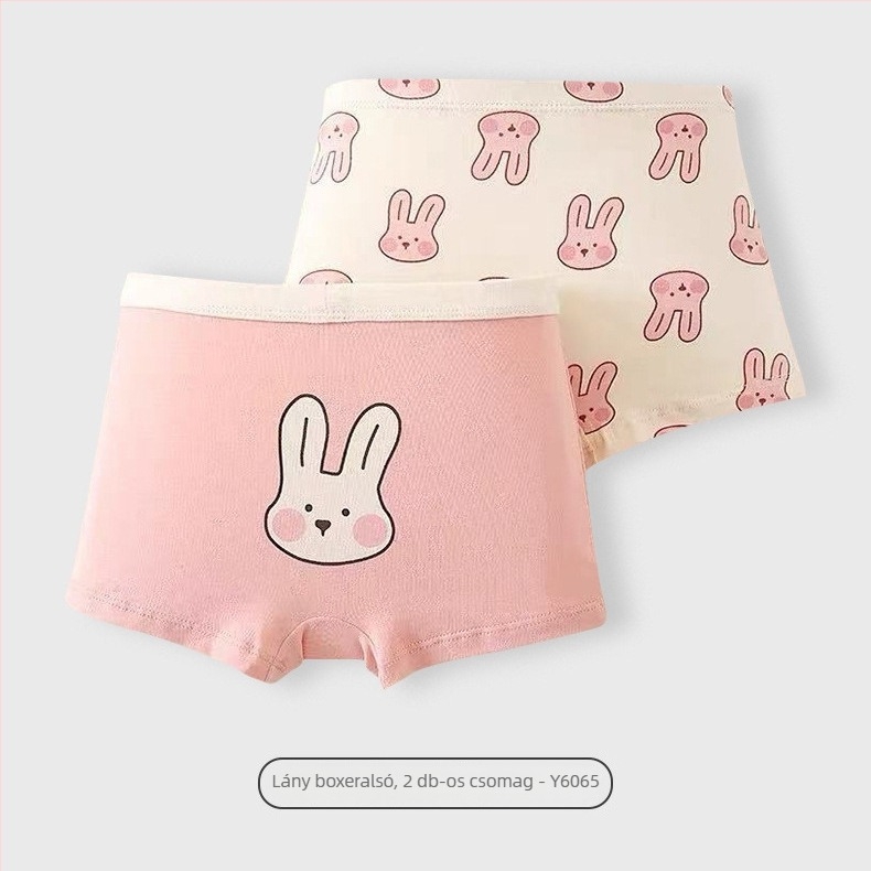 Six-Fingered Mouse gyerekeknek lány pamut alsó, A osztály, boxernadrág, 100% pamut