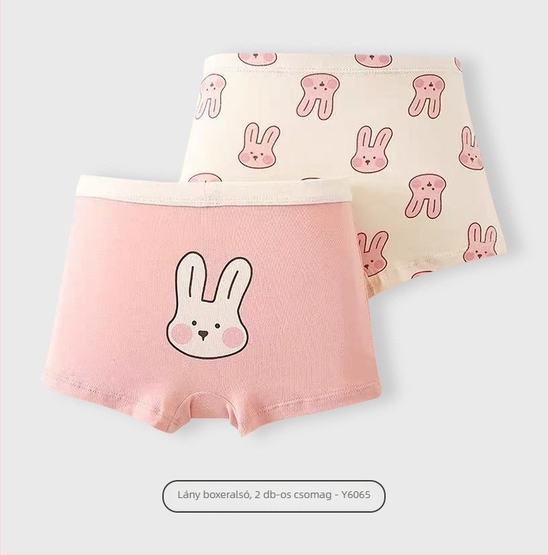 Six-Fingered Mouse gyerekeknek lány pamut alsó, A osztály, boxernadrág, 100% pamut