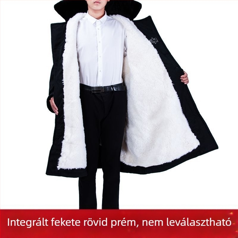 Férfi báránybőr bőrkabát integrált szőrme, rövid fazon, cipzár elöl, koreai stílus, 2025 tavasz