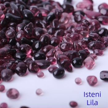 Akvarisztikai tájkövek – üvegbetétes aljzathoz való homok, 25 kg-os csomagolás, 250 g/darab, Huaying márka