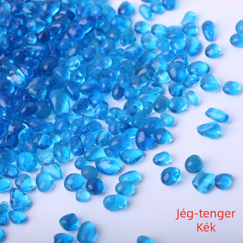 Akvarisztikai tájkövek – üvegbetétes aljzathoz való homok, 25 kg-os csomagolás, 250 g/darab, Huaying márka