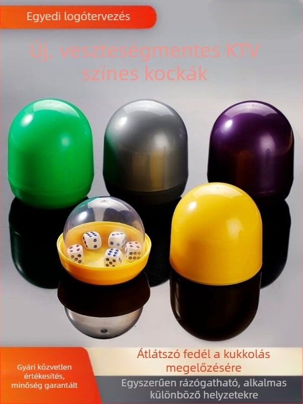 Runwei Dice Cup bárhoz és éjszakai klubokhoz, PP anyag, testreszabás elérhető, csomagolás 100 darab