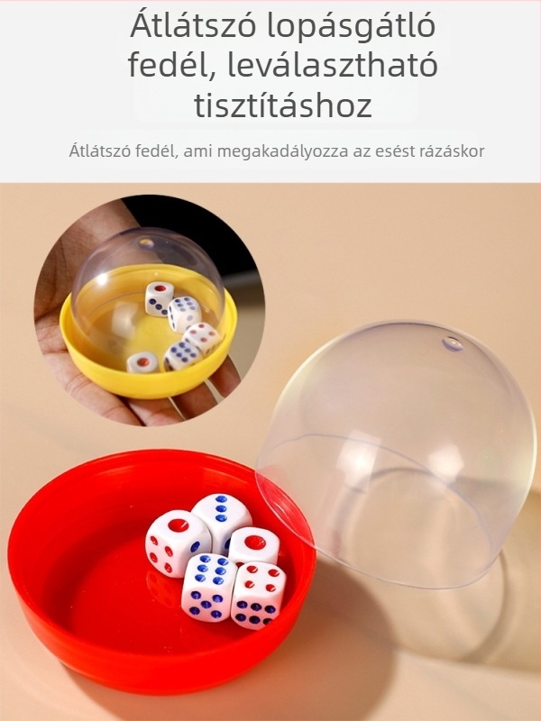Runwei Dice Cup bárhoz és éjszakai klubokhoz, PP anyag, testreszabás elérhető, csomagolás 100 darab