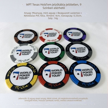 joiecasino Texas Hold'em agyag poker chipsei, búzaszem motívummal, 14 g