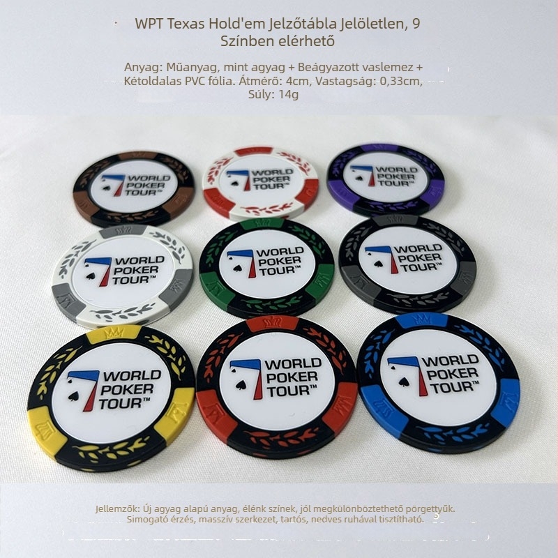 joiecasino Texas Hold'em agyag poker chipsei, búzaszem motívummal, 14 g