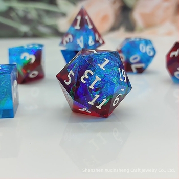 Gyanta Cthulhu D&D TRPG poliedrikus D20 dobókocka készlet, 7 darabos, testreszabási lehetőségekkel