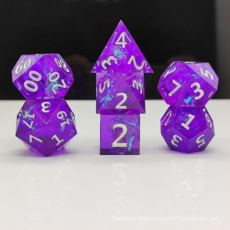 Gyanta Cthulhu D&D TRPG poliedrikus D20 dobókocka készlet, 7 darabos, testreszabási lehetőségekkel