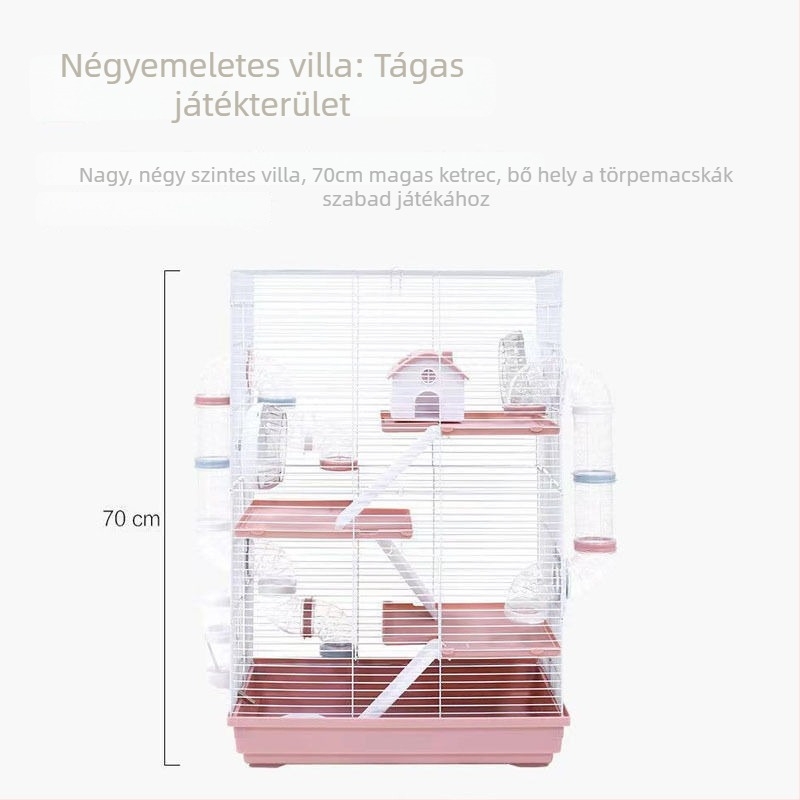 Hamster akrilcső a ketrechez – átlátszó, kerek forma, beltéri használatra, tájépítési készlet
