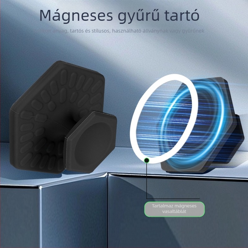 Mágneses kézben tartható asztali tartó telefonhoz, univerzális műanyag