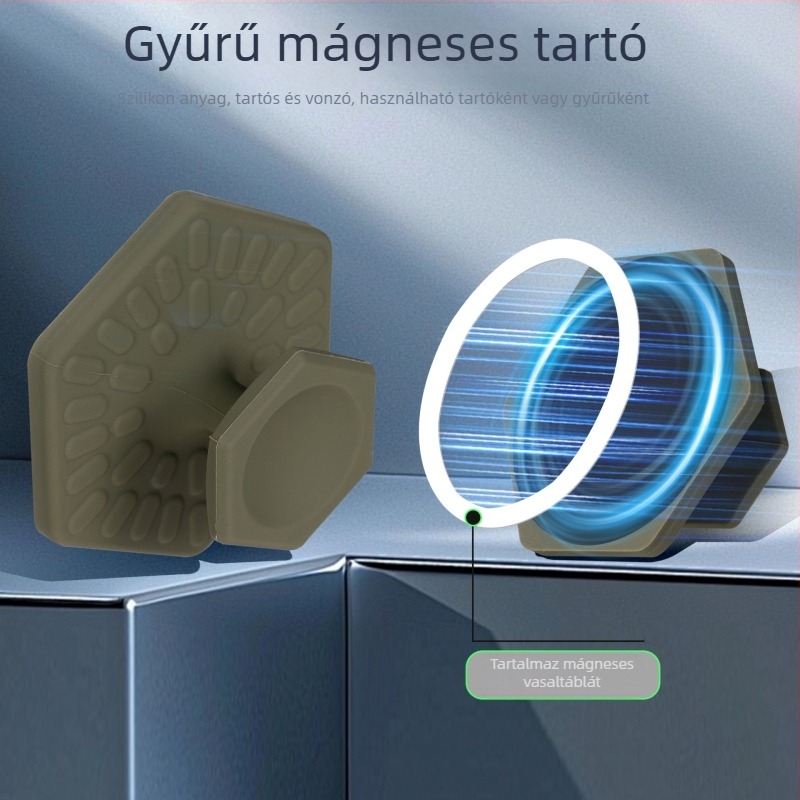 Mágneses kézben tartható asztali tartó telefonhoz, univerzális műanyag