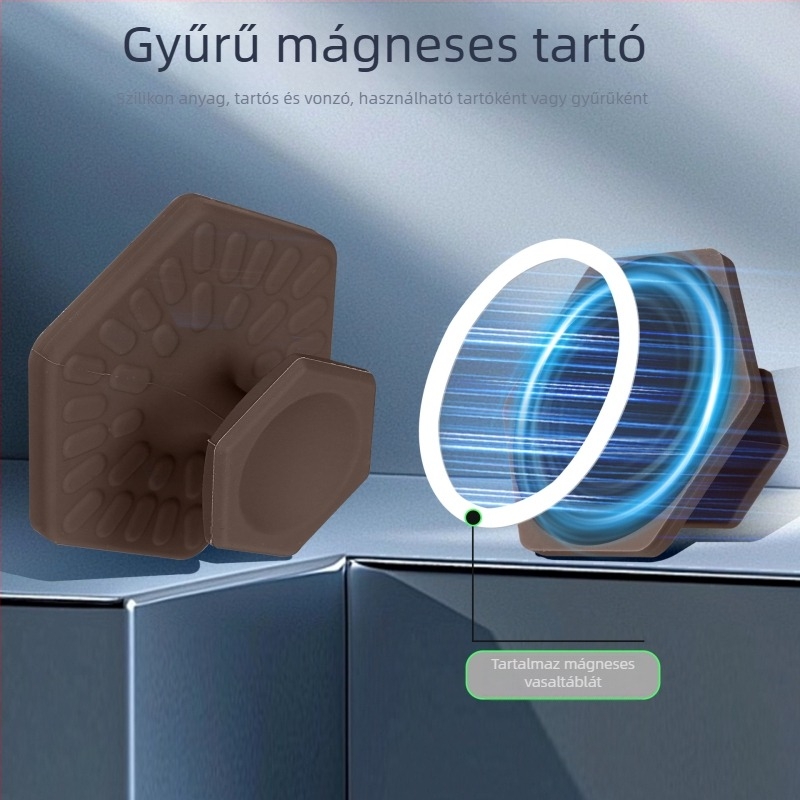 Mágneses kézben tartható asztali tartó telefonhoz, univerzális műanyag