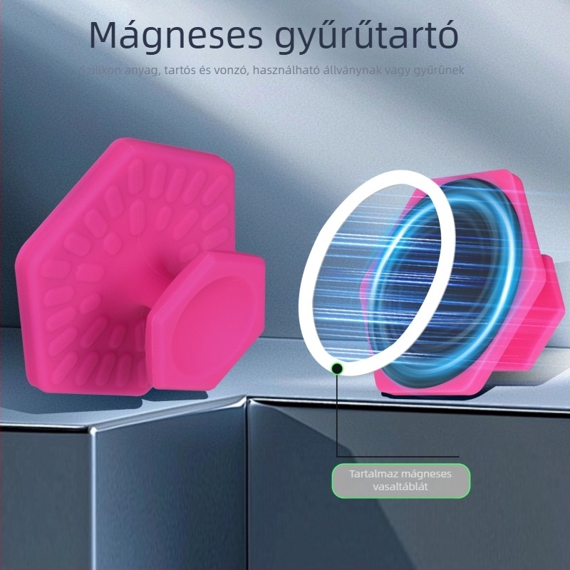 Mágneses kézben tartható asztali tartó telefonhoz, univerzális műanyag