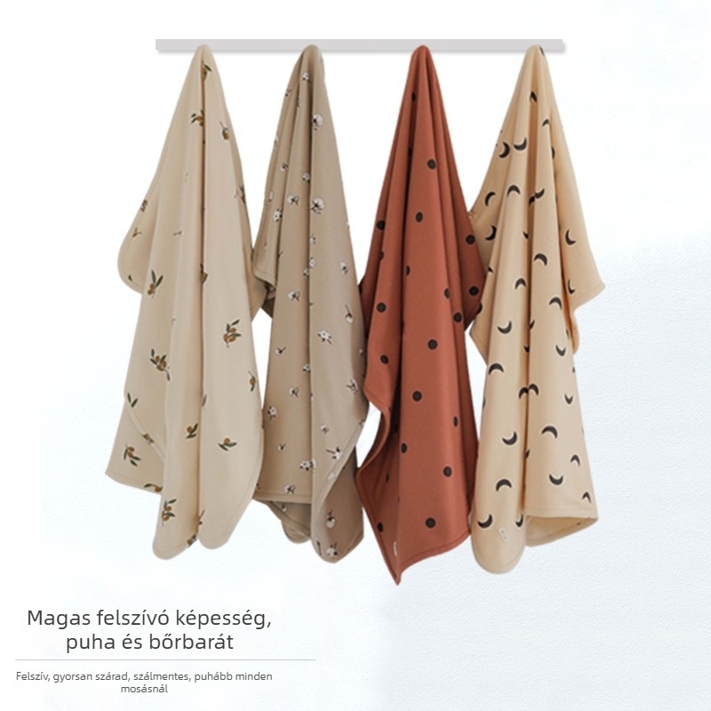 Kétszintes pamut baba takaró 95%+ pamut, újszülötteknek és 3 éves korig, minden évszakban, babakocsihoz, virágos és pöttyös mintával