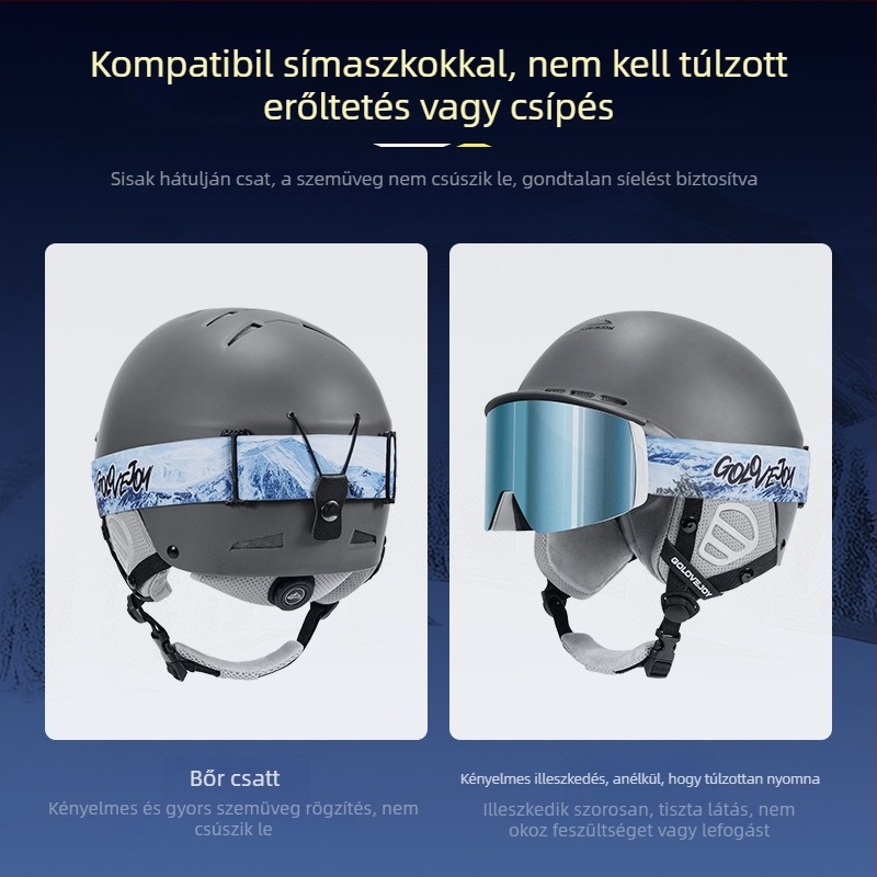 Uniszex sí sisak kültéri sportokra – ultra könnyű ABS, Golovejoy TK02, nyomtatott logó, testreszabható