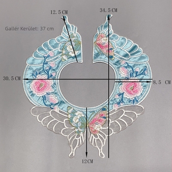 Gyerekeknek szóló Hanfu öltözet felhő- váll hímzé és pillangó motívummal, poliészter anyag+bélés, stílus: Új kínai/antik, gyerekeknek, egyedi csomagolás