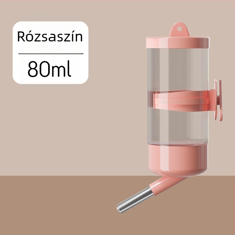 Hörcsög vízellátó palack görgőgolyós ivóberendezéssel, automata, átlátszó, szivárgásmentes (Anyag: PP+PC+rozsdamentes acél; Eredet: Shandong; Márka: Chengxi; Termékszám: Cloud Water Bottle)
