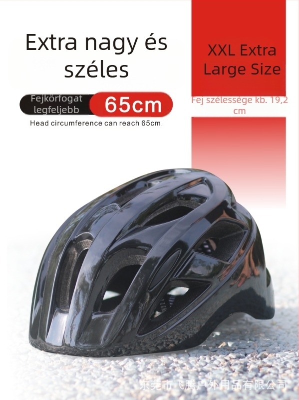 Kerékpáros sisak, széles fejkerület 60–65 cm, extralarge XL, hegyi és országúti kerékpárokhoz