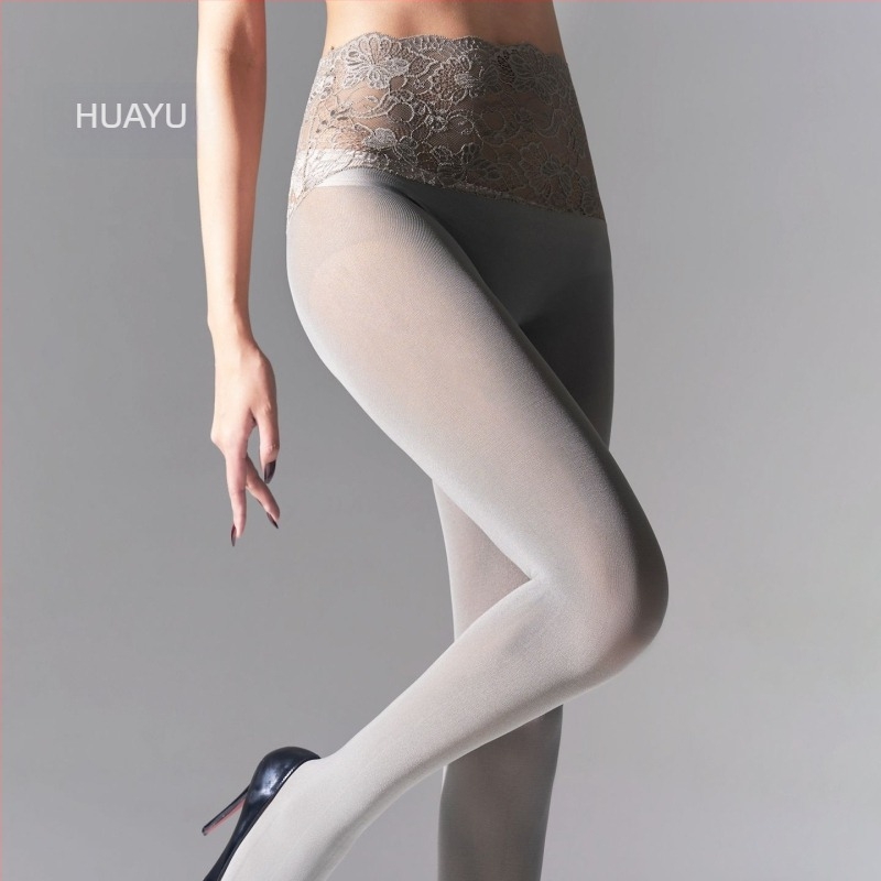 Velúr leggings csipkés derékkal, enyhe kompresszióval a karcsú lábakért, meleg, plusz méret, 9/10 hossz